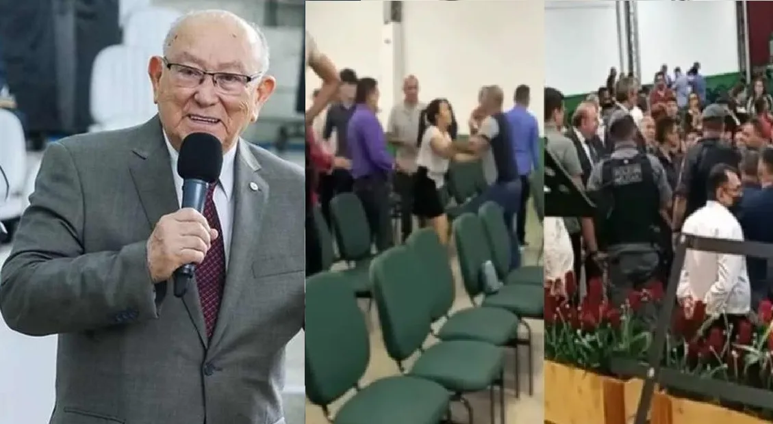 Reunião de líderes da Assembleia de Deus durante a AGO, com foco na eleição de 2025 e disputas internas. (Fonte: Reprodução/Instagram)